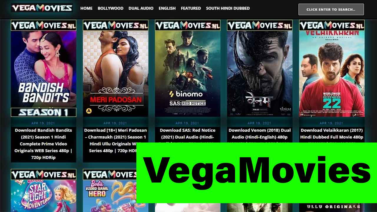 Download Vegamovies 300mb 480p 720p Dual Audio Movies & Web Series