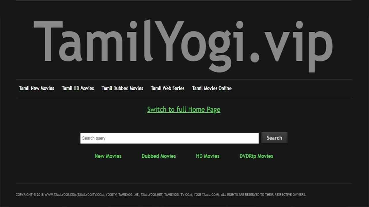 TamilYogi (Tamil Movies) - 300MB Dubbed Movies Download