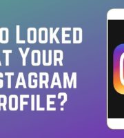 who looked into your instagram account