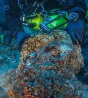 Discovery of the head of a 2000 year old statue of Hercules