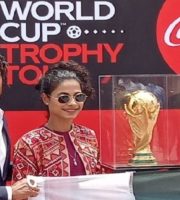 Football World Cup Trophy in Pakistan