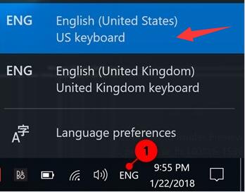 How to change keyboard layout on Windows 10